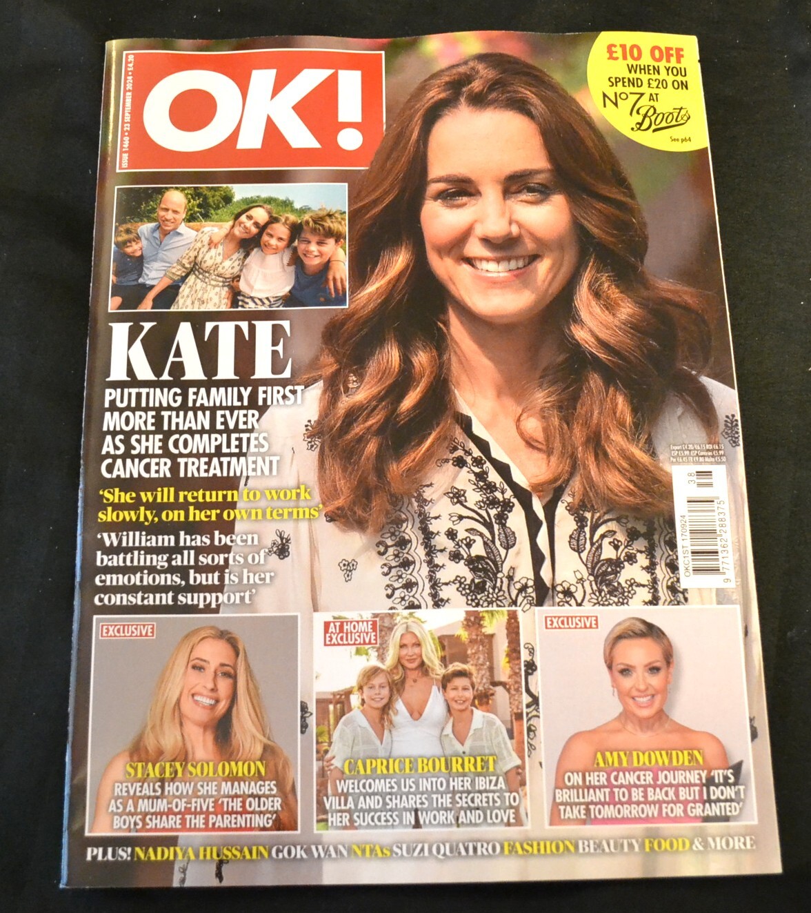 OK! Magazine 23/09/24 Issue 1460 September 23rd 2024 Kate Returns to Work