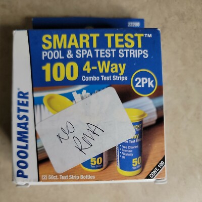 Poolmaster Smart 4-Way Swimming Pool and Spa Water Chemistry Test Set (100 ct)