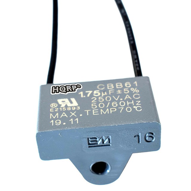 HQRP Capacitor fits Hampton Bay Ceiling Fan CBB61 1.75uf 2Wire eBay