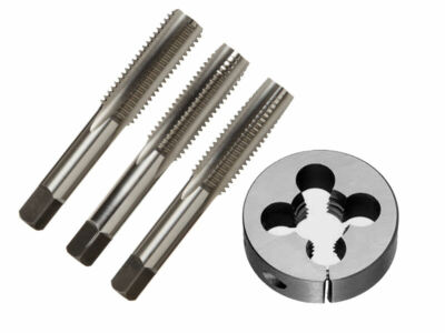BSF Tap & Die Set 1/4'' BSF 26 TPI - High Carbon Steel - Ideal For Soft Metals 