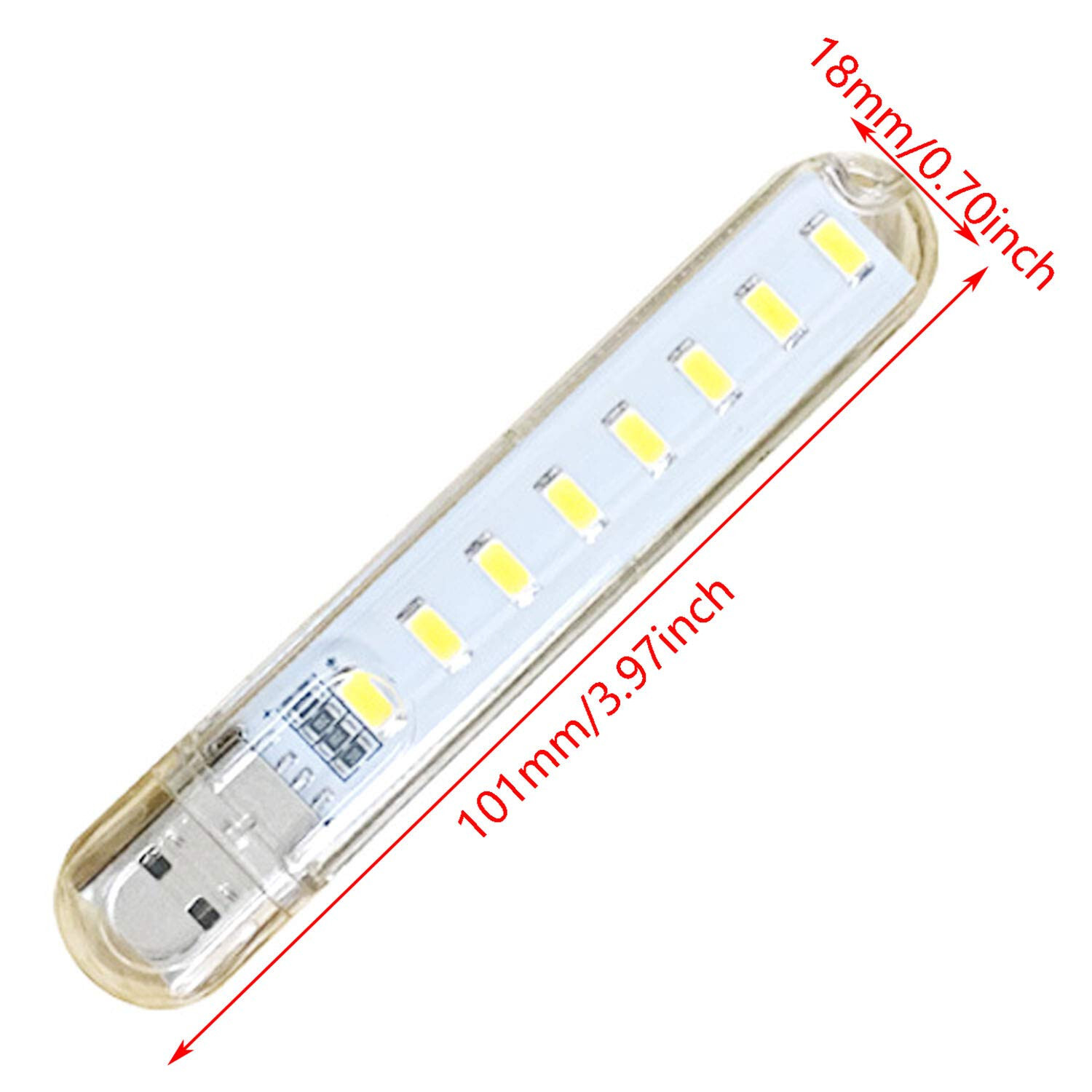 Acheter 2/5PC 8 LED Mini lampe USB Portable DC 5V Camping USB