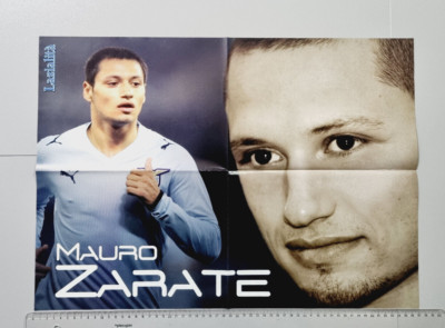 Poster Mauro Zarate Lazio Lazialita Neu Original Unbenutzt Angebrachte