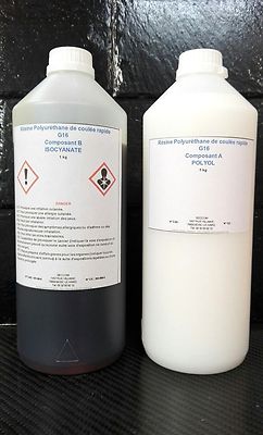 Résine Polyuréthane Blanche 2000g – Séchage Rapide, Faible Odeur, Pour Moulage Prototypes Et Créations DIY
