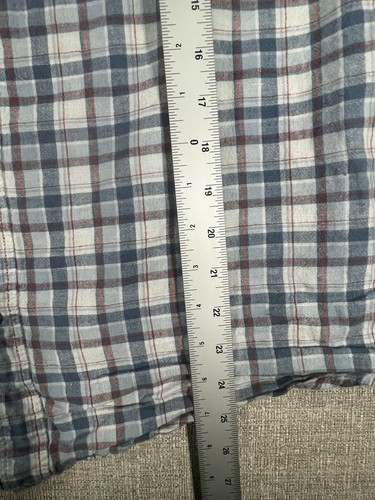 Dockers Hemd Erwachsene Extra Large blau kariert Button Down Kurzarm Logo Tasche - Bild 9 von 10