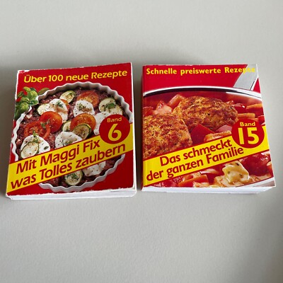 2 Maggi Mini Kochbücher Band 6 und 15, gebraucht