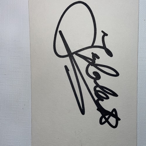 Signierte weiße Karte 5 "x 3" ca. Iwan Roberts Huddersfield Leicester Norwich