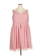 Azazie Women Pink Cocktail Dress L