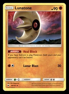 Lunatone Pokemon Card