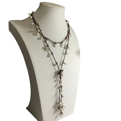 Silpada Rebel Pearl Rope Lariat-Style  Necklace Sterling - Picture 5 of 10