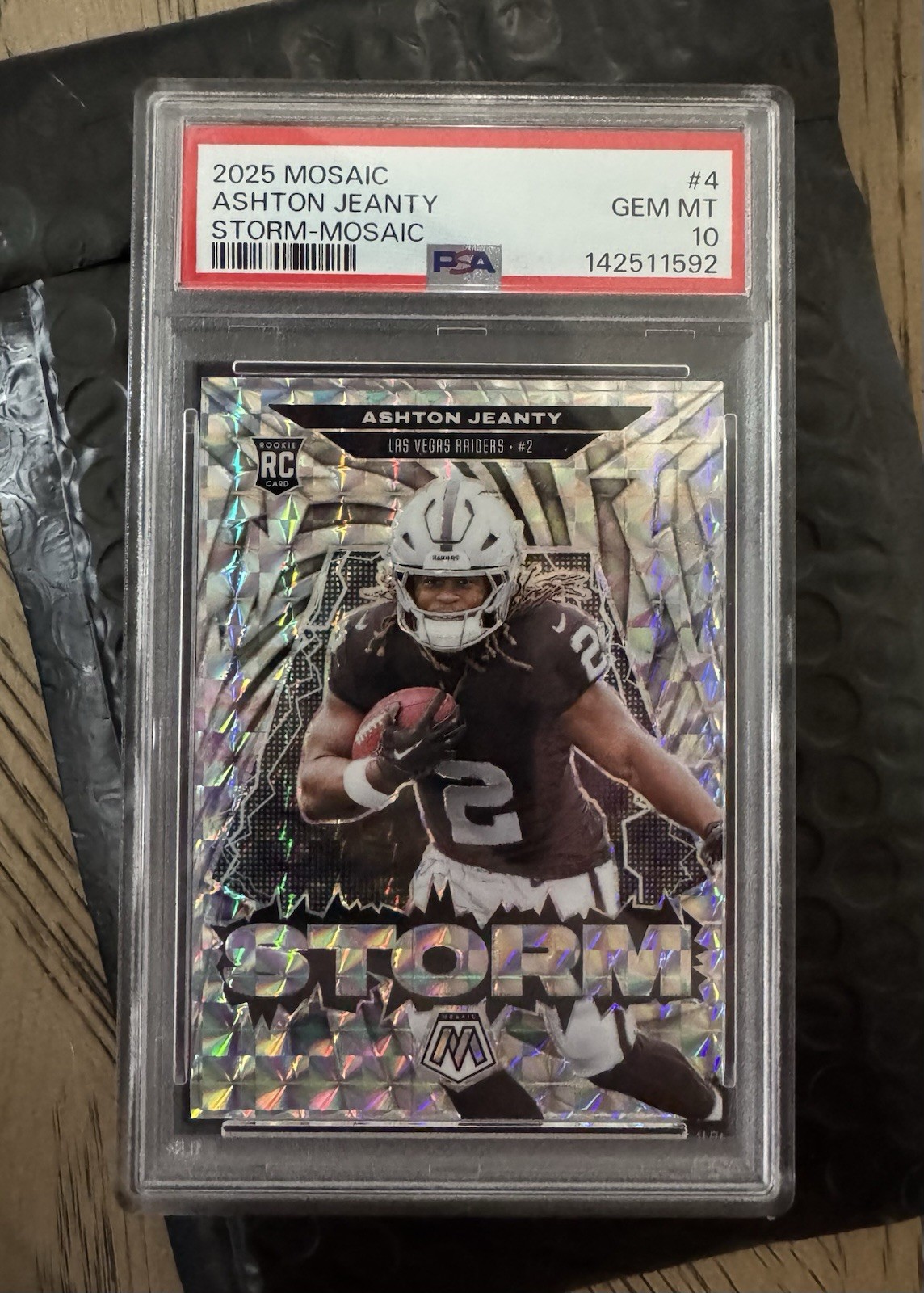 Ashton Jeanty Panini Mosaic Storm #4 Base