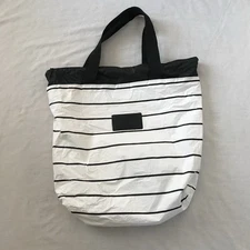 Aloha Collection Tote Bag Wet Dry Tyvek Travel Surf Yoga Black Striped Beach