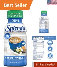 Sugar Free Liquid French Vanilla Creamer - 6 Pack for Healthy Coffee Enjoyment