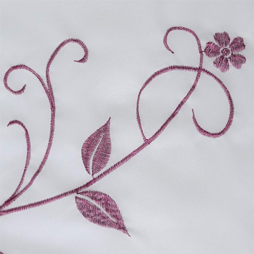 Raffrollo Bestickte Raffgardine Bändchenrollo Küche Tunnelzug Transparente Voile - Bild 11 von 23