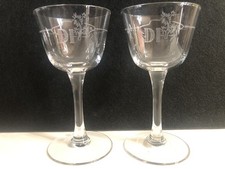 Vintage Desert Inn Casino Las Vegas Set Of 2 Glasses 6&rdquo; Tall X 3&rdquo; Wide