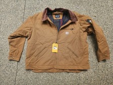 Carhartt Detroit Jacket Mens Large Brown Duck Blanket Lined OJ3828-M USA Sz 3XL