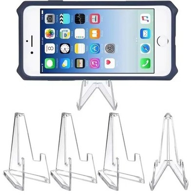 5/10/30pcs Acrylic Triangle Display Stand Mini Card Coin Photo Holder Rack