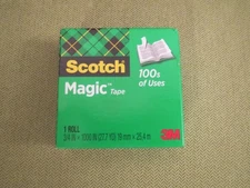 Scotch Magic Tape Refill 3/4" x 1000" Clear, 1 Pack