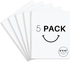 8x10 White Foam Boards 1/8" Thickness 5 Pack
