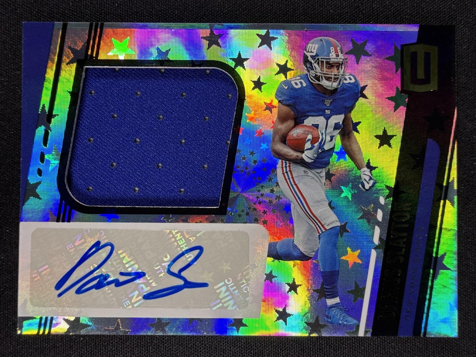 Darius Slayton Panini Unparalleled #328 Autograph Jersey Astral