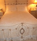 ****EXQUISITE BROCADE BEDSPREAD/COVERLET QUEEN & PAIR SHAMS PORTUGAL 90 X 96" — photo 1