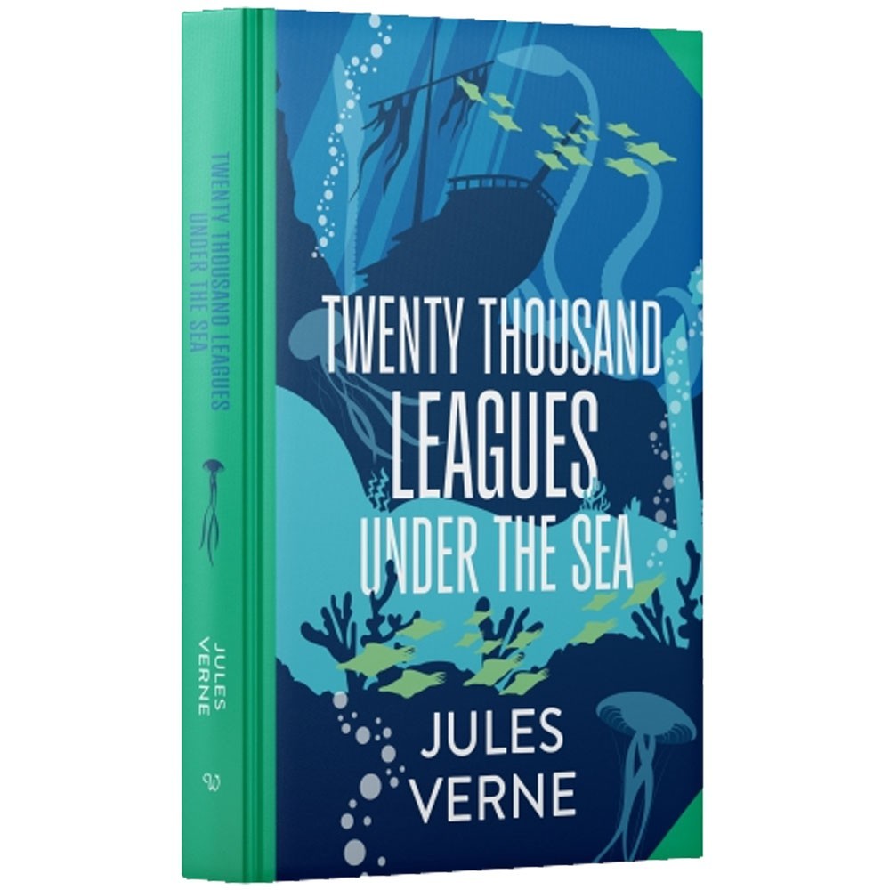 Twenty Thousand Leagues Under the Sea by Jules Verne Sprayed Edges Hardcover
