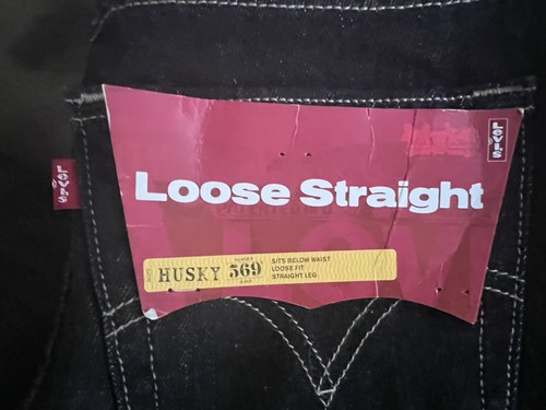 Levi’s 569 lockere Passform gerades Bein Jeans Jungen Gr. 8H Husky W28xL23 schwarz Denim neu mit Etikett - Bild 14 von 16