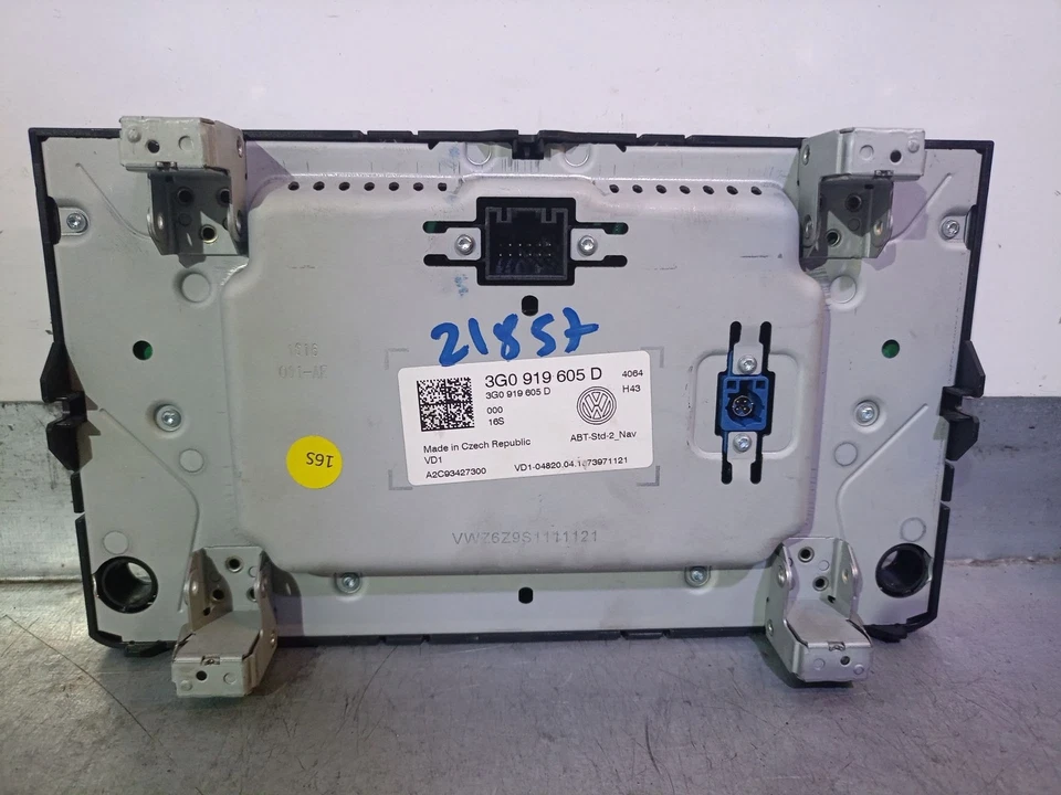 3G0919605D PANTALLA MULTIFUNCION / A2C93427300 / 3G0919605D / 5344243 PARA VOLKS - Imagen 2 de 4