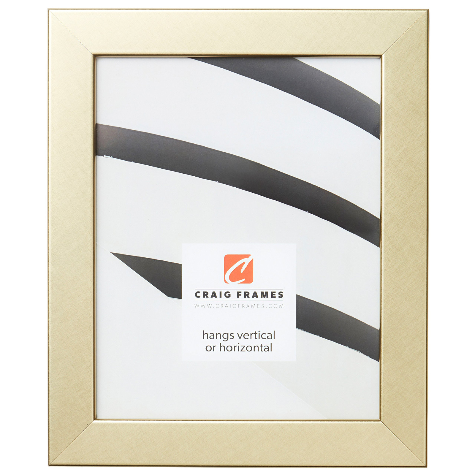 Bauhaus 125 24x36 Inch Picture Frame in Brushed Gold Finish