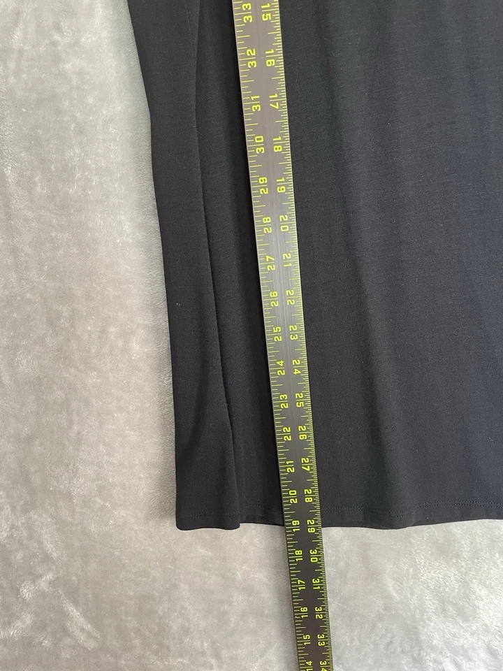 Top para dormir Soma Intimates negro sin mangas para mujer grande modal encaje volantes cuello Foto 4 de 4