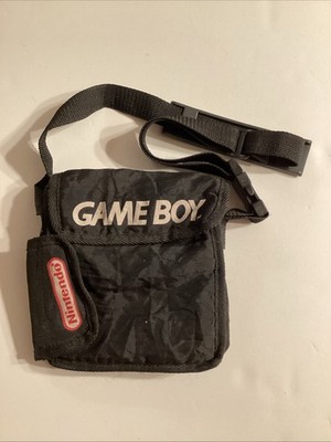 Nintendo Game Boy Vintage Black Soft Carrying Case Adjustable Shoulder Bag