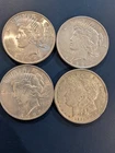 4 Piece Silver Dollar Lot With A Morgan NO RESERVE