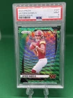 Panini Prizm 2024 Jayden Daniels Washington Commanders #347 Green Wave PSA 9