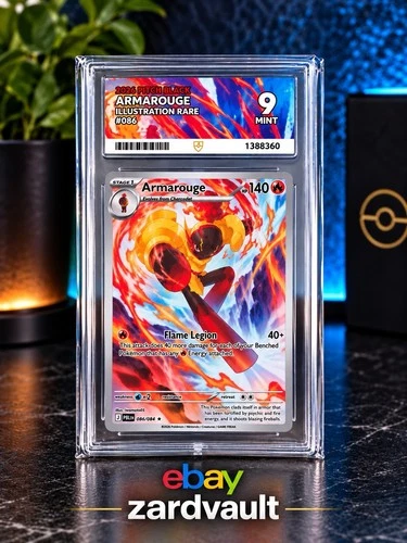 2026 Pokémon Pitch Black Armarouge #086/084 Illustration Rare ACE 9 MINT