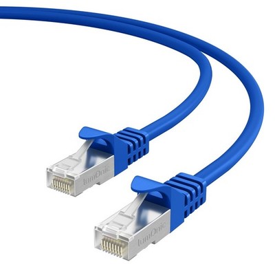 1,5m CAT7 Patchkabel S/FTP RJ45 Blau Ethernet LAN Netzwerkkabel