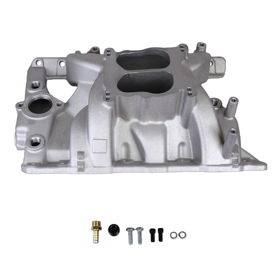 Dual Plane Intake Manifold 7156 For Pontiac 65-79 326 350 389 400 455 V8 - Image 3 of 4