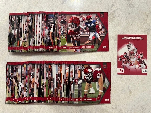 2025 Onit Oklahoma Football PICK YOUR PLAYER Base/Insert Card *More Added*