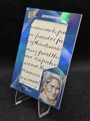 2022 Pieces of The Past Jumbo Handwriting Relic Native American Indian Geronimo