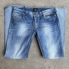 Rerock for Express Jeans Womens 10S Barely Boot Stretch Dark Wash Denim