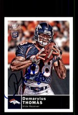 Signed Football Card Auto Demaryius Thomas 2010 Topps Magic #199 Denver Broncos