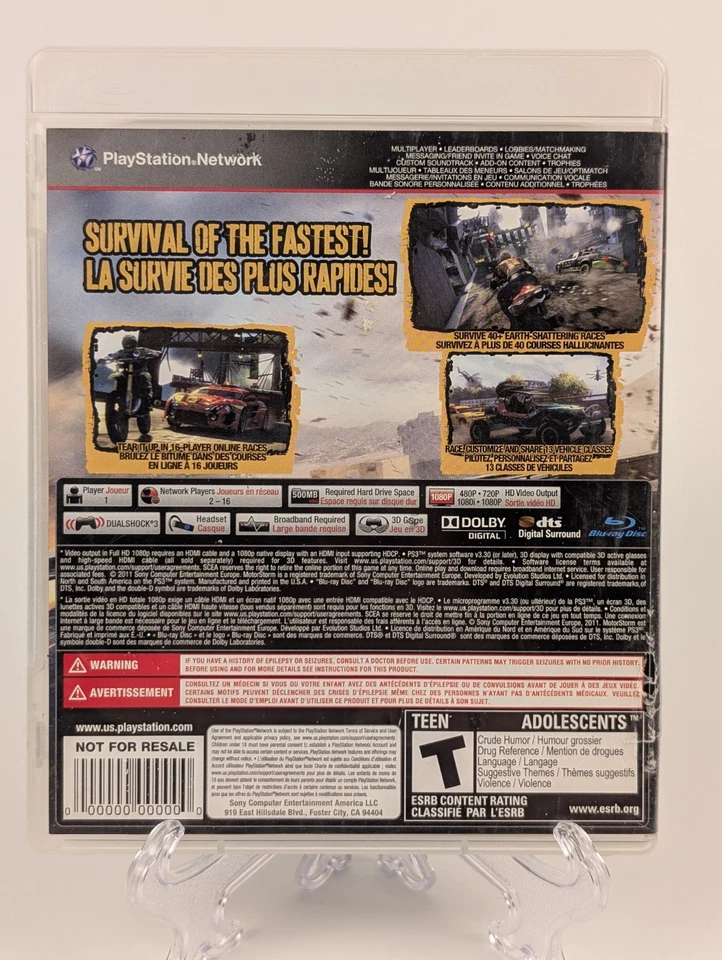 MotorStorm: Apocalypse (Sony PlayStation PS3) ➡️CIB Completo - Probado 🎮 Foto 2 de 4