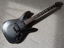 Schecter Demon 6 in Aged Black Satin electric guitar super strat shredder ACTIVE