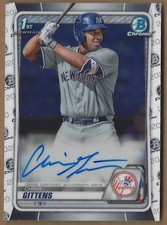Chris Gittens 2020 Bowman Chrome Prospect Autographs #CPA-CG