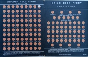 1939 Whitman Flying Eagle Indian Head Lincoln Penny 1c Collection Coin Board Lot