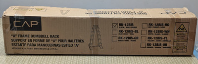 CAP Barbell ''A'' Frame Dumbbell Weight Rack | Black | RK-12BIS | Sealed, New