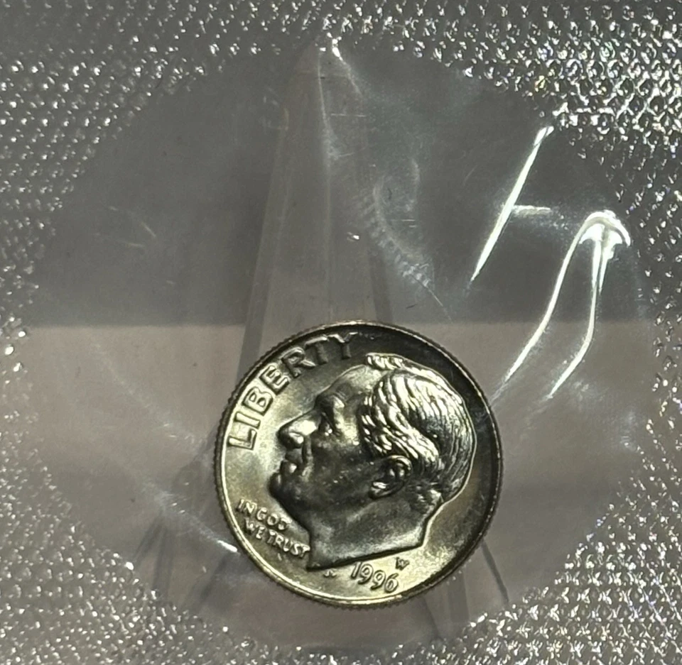 1996-W Roosevelt Dime, West Point Mint, Uncirculated Sealed In OGP with COA! 🔥 - Image 2 of 4