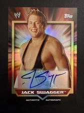 2011 Topps WWE Jack Swagger Auto AEW Jake Hager WWF