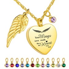 Heart Urn Necklace for Ashes Cremation Jewelry Stainless Steel Ashes Necklace fo