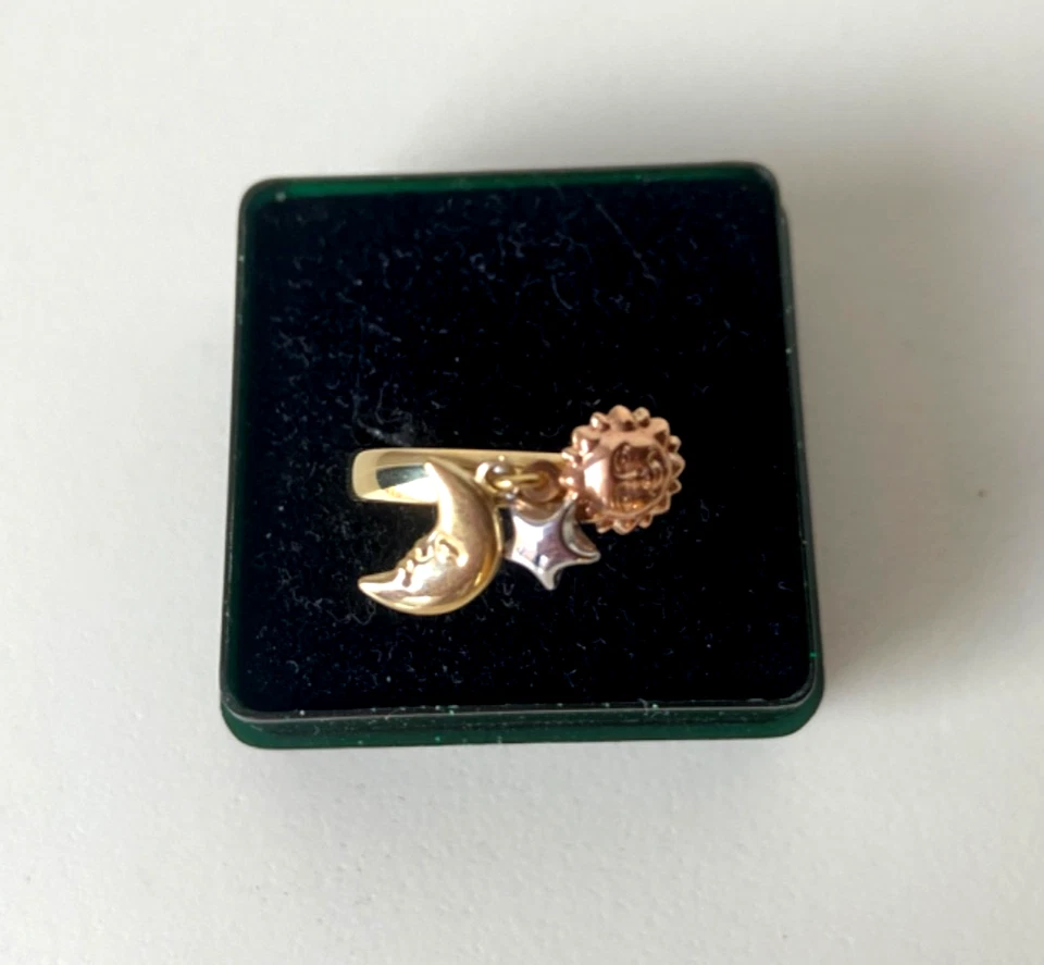 QVC filigraner Ring Bandring Sonne, Mond&Stern Gold 585er ca. 1,4 g Größe 18 neu - Bild 3 von 4