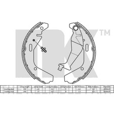 Mâchoire de frein Peugeot 504