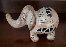 Hand Crafter from Natural Stone Elephant Simbol of Good Luck Prosperity and More